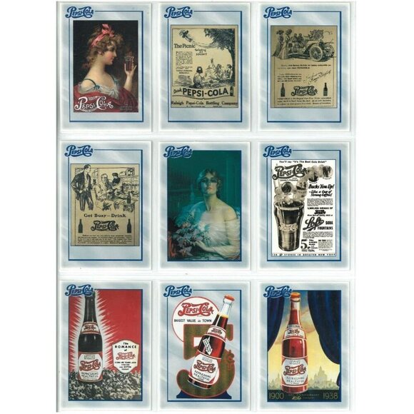 PEPSI-COLA SERIES 1 (Dart 1994) COMPLETE 100-CARD TRADING CARD SET - Picture 2 of 13